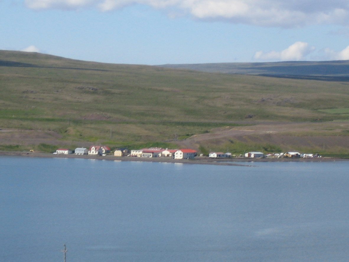 Borðeyri village in Hrútafjörður, northwest Iceland