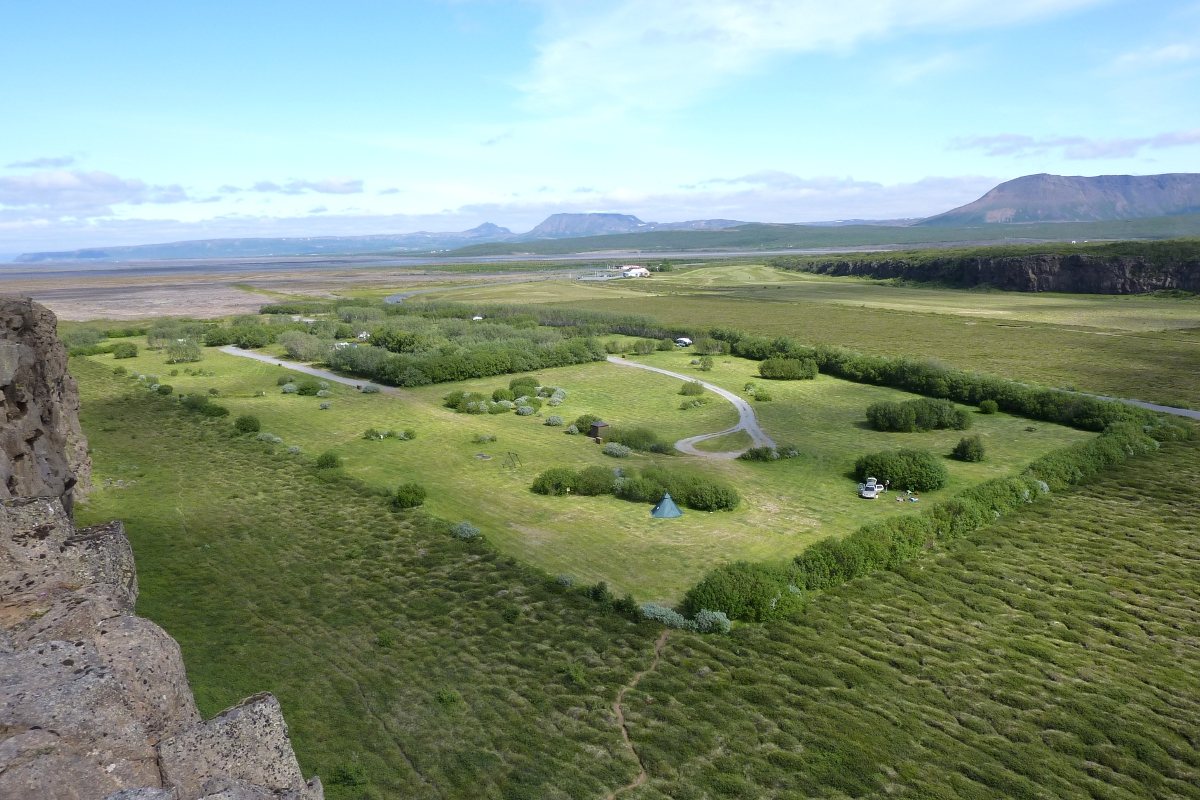 Tjaldsvæðið í Ásbyrgi