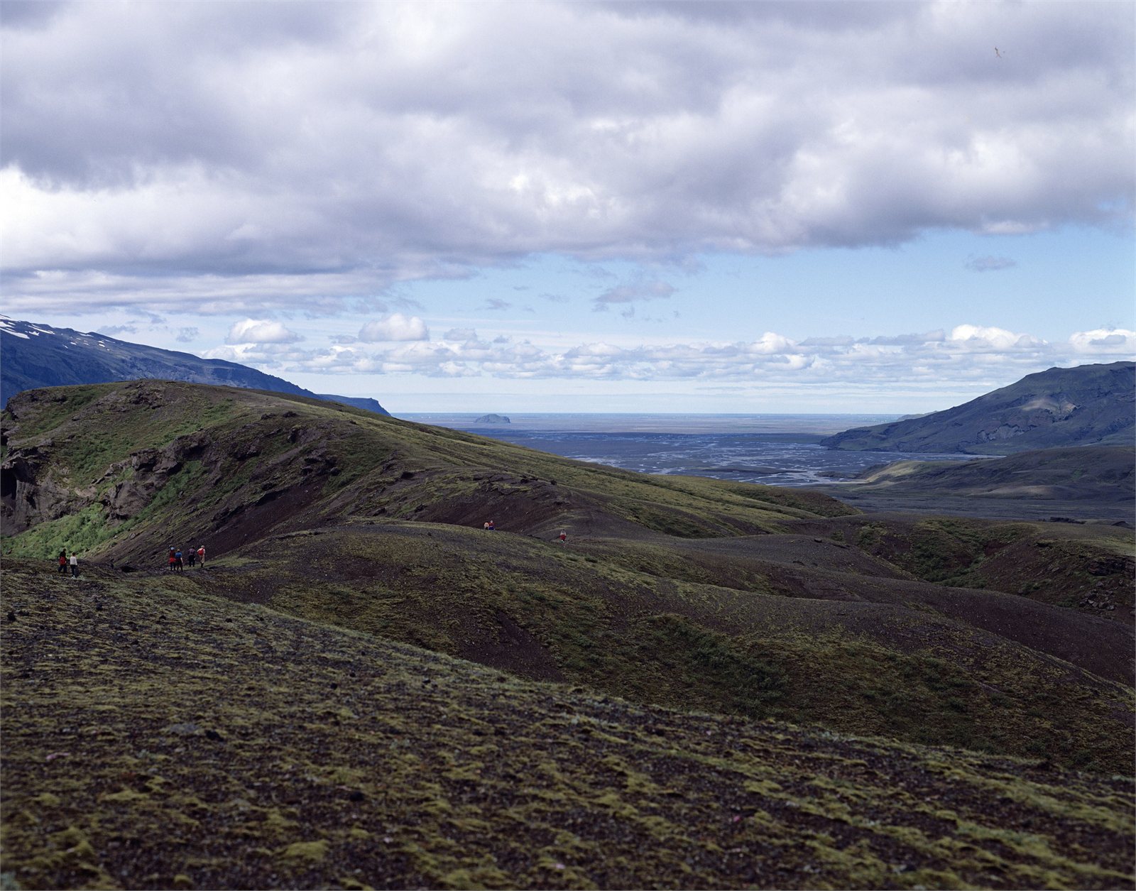 Landslag við Þórsmörk og Markarfljót á Suðurlandi, á svæðinu nærri Merkurkeri