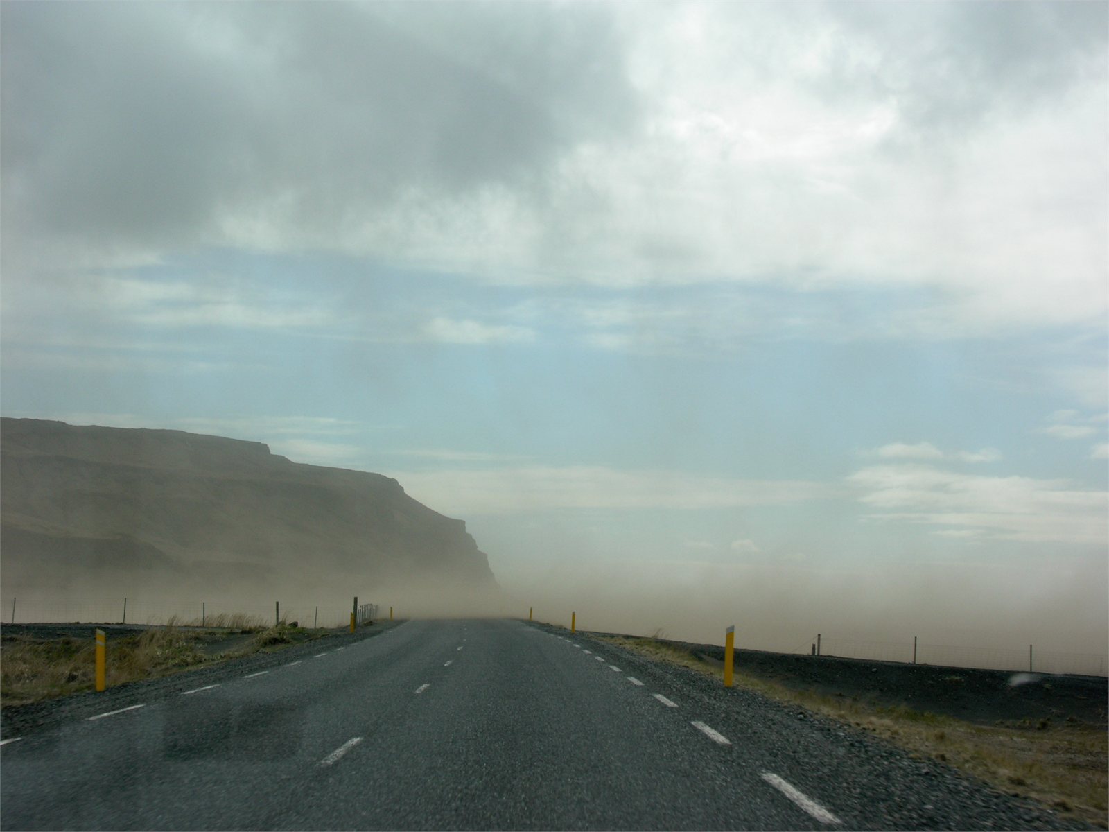 Landslag við Seljalandsheiði og Eyjafjöll á Suðurlandi